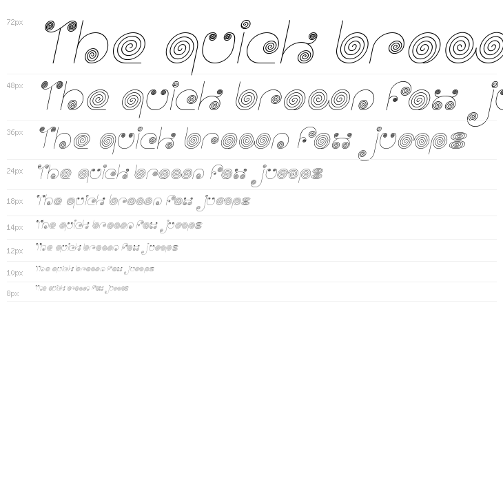 Self Region Italic Waterfall