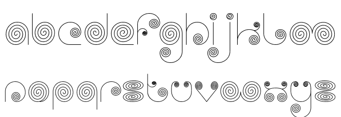 Self Region Font LOWERCASE