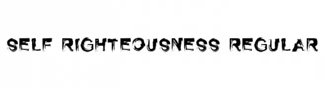Self Righteousness Regular  لخطوط تنزيل