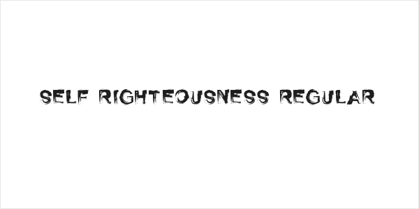 Self Righteousness Regular Logo