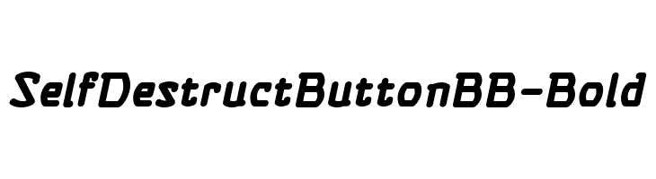 SelfDestructButtonBB-Bold Font