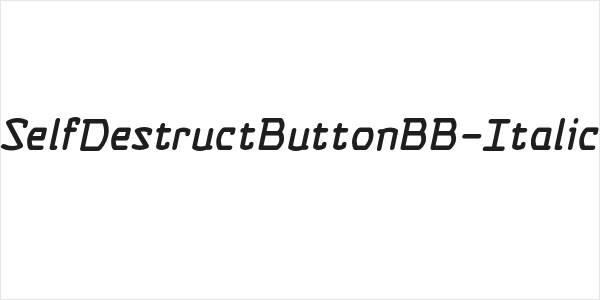 SelfDestructButtonBB-Italic Logo