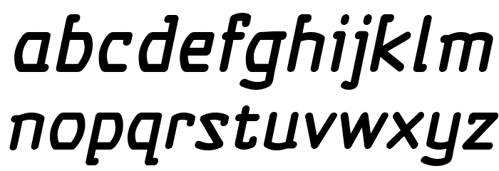 SelfDestructButtonBB-Italic Font LOWERCASE