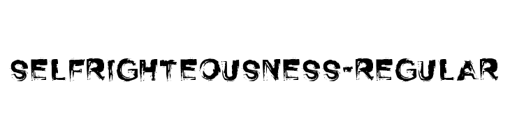 SelfRighteousness-Regular  नि: शुल्क फ़ॉन्ट्स डाउनलोड