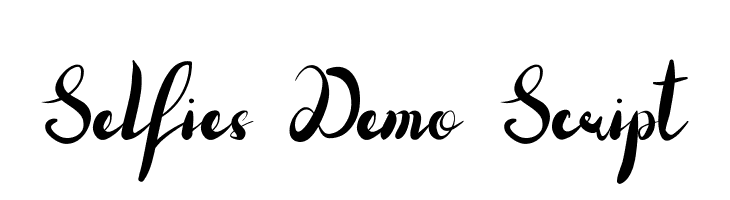 Selfies Demo Script  免费字体下载
