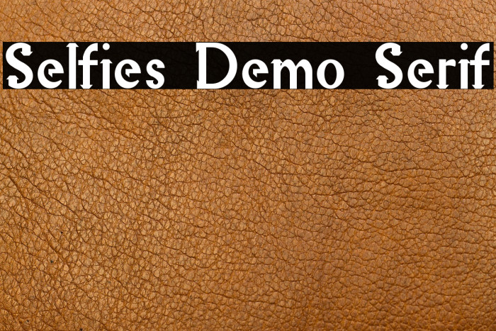 Selfies Demo Serif Example 2