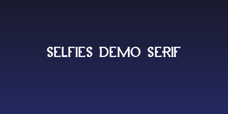 Selfies Demo Serif Social Header