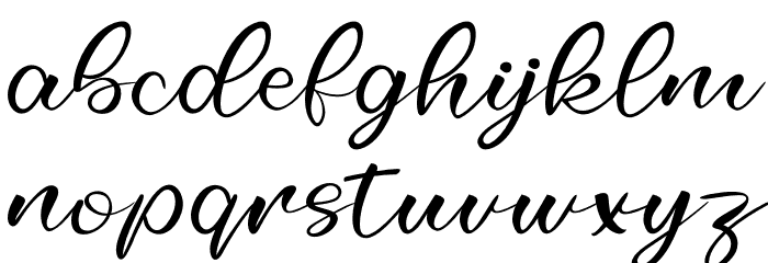 Selfila Font LOWERCASE