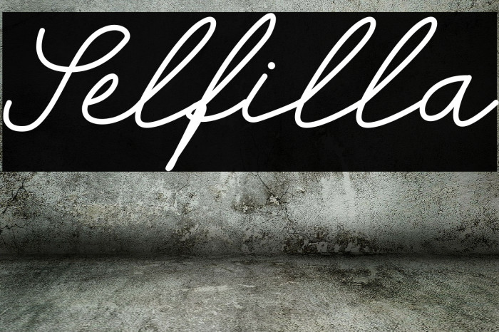Selfilla Font examples