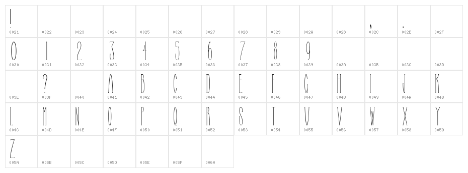 Selfish Bitch Normal Character Map