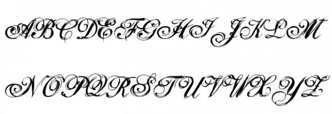 Selfish Schriftart Groß
