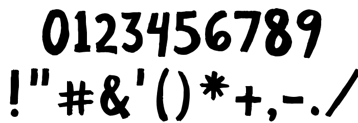 SelfishJean Bold Font OTHER CHARS