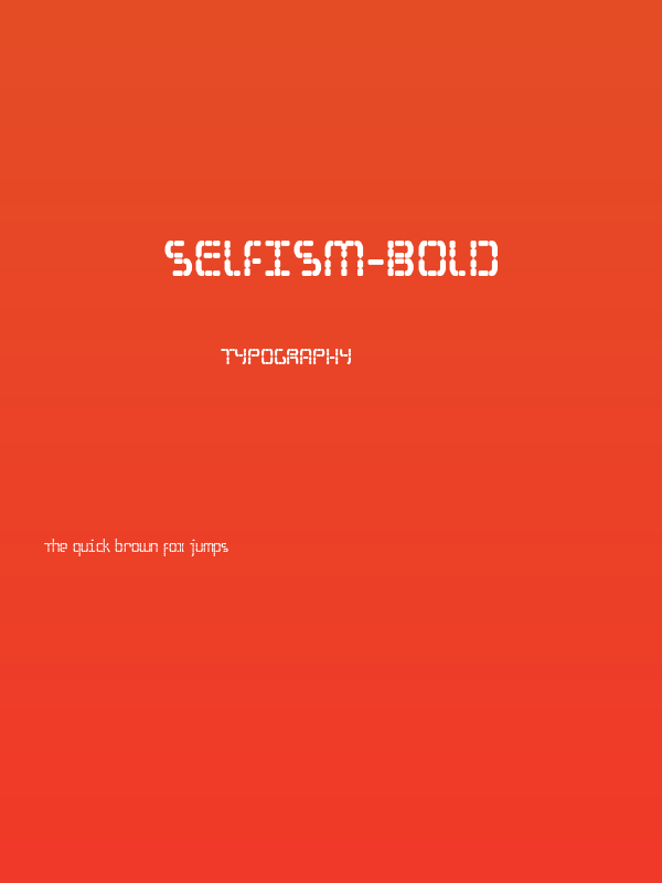 Selfism-Bold Poster