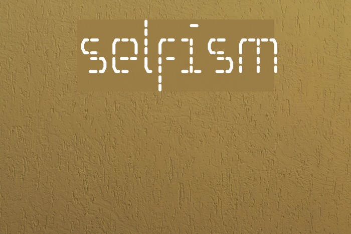 Selfism Font examples