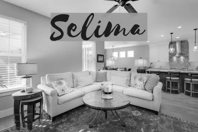 Selima Font examples