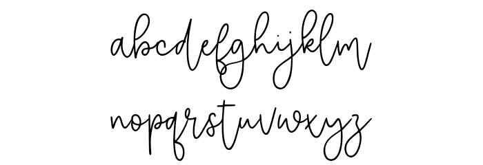 Selimut Hati Font LOWERCASE