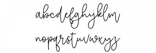 Selimut Hati Font LOWERCASE