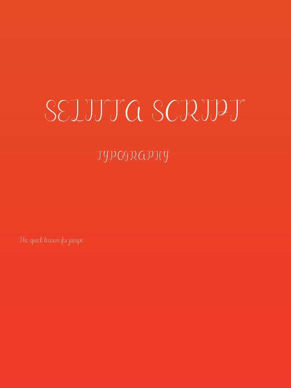 Selitta Script Poster