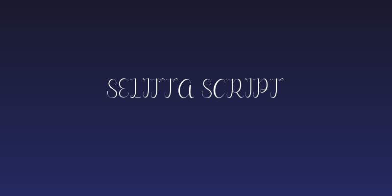 Selitta Script Social Header