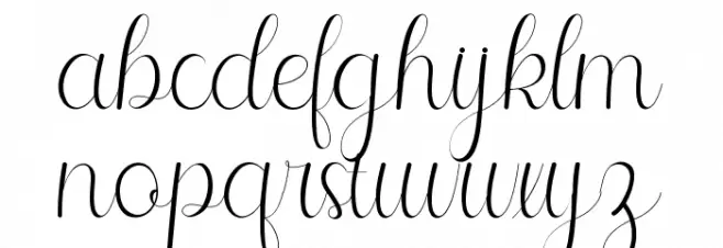 Selitta Script خط أحرف صغيرة