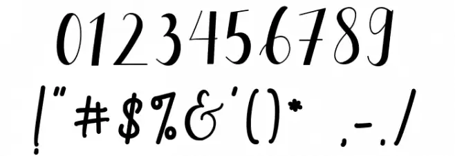 Selitta Font OTHER CHARS