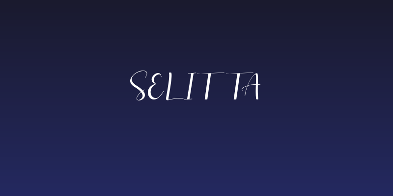 Selitta Social Header