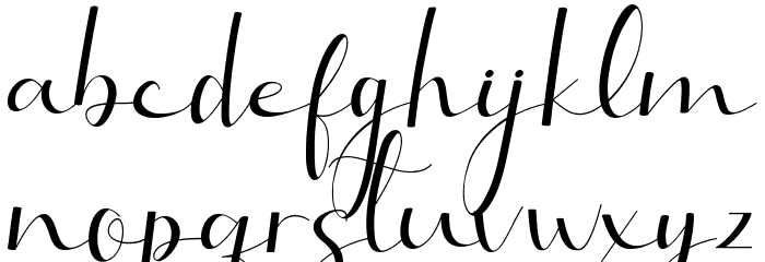 Selitta Font LOWERCASE