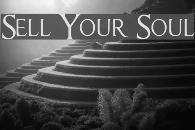 Sell Your Soul Font examples