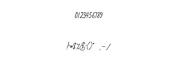 Sella Callista Font OTHER CHARS