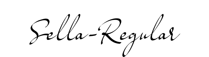 Sella-Regular  Free Fonts Download