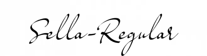 Sella-Regular  Frei Schriftart Herunterladen