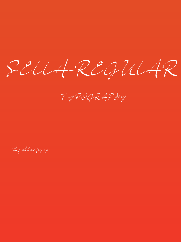 Sella-Regular Poster