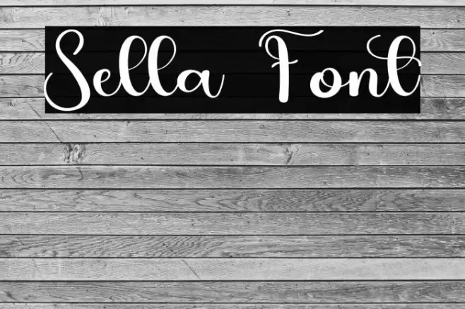 Sella Font examples