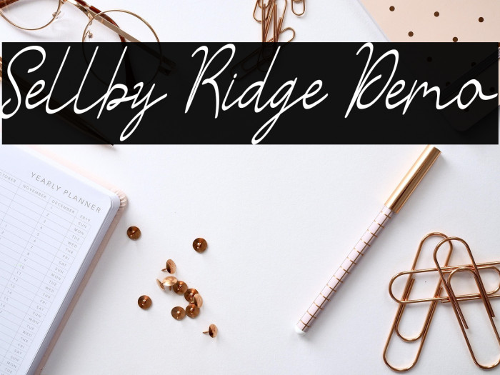 Sellby Ridge Demo Example 3