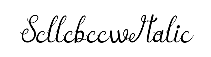 Sellebeew Italic फ़ॉन्ट