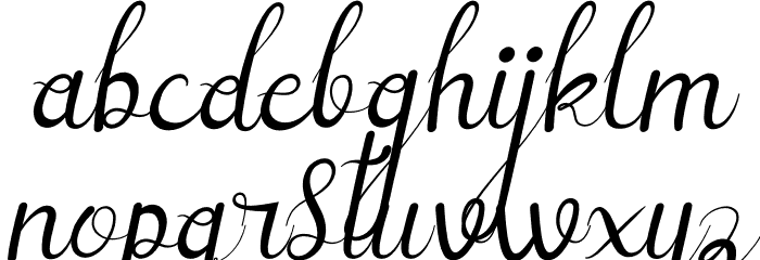 Sellebeew Italic Schriftart Kleinbuchstaben