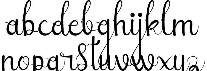 Sellebeew Font LOWERCASE