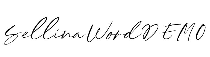 SellinaWordDEMO  नि: शुल्क फ़ॉन्ट्स डाउनलोड