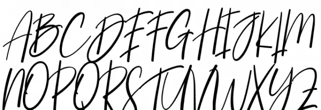 Sellinda フォント 大文字