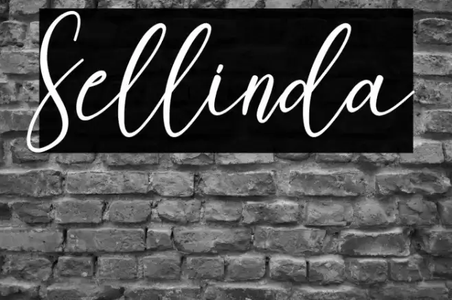 Sellinda Font examples