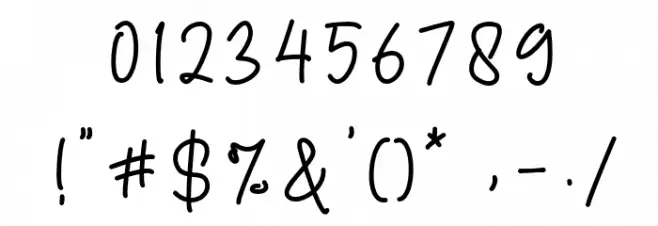 Sellomita Font OTHER CHARS