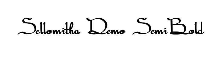 Sellomitha Demo SemiBold  les polices de caractères gratuit tlcharger