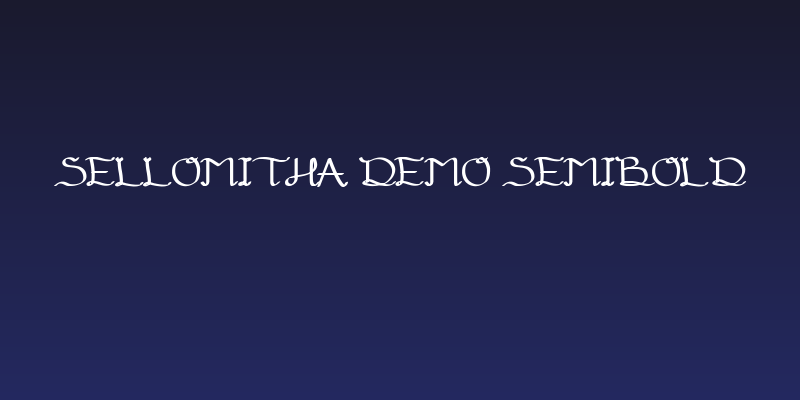 Sellomitha Demo SemiBold Social Header