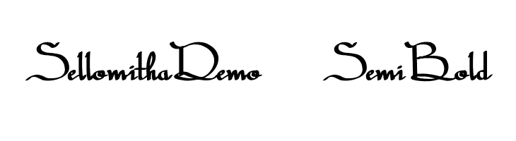 SellomithaDemo-SemiBold  免费字体下载