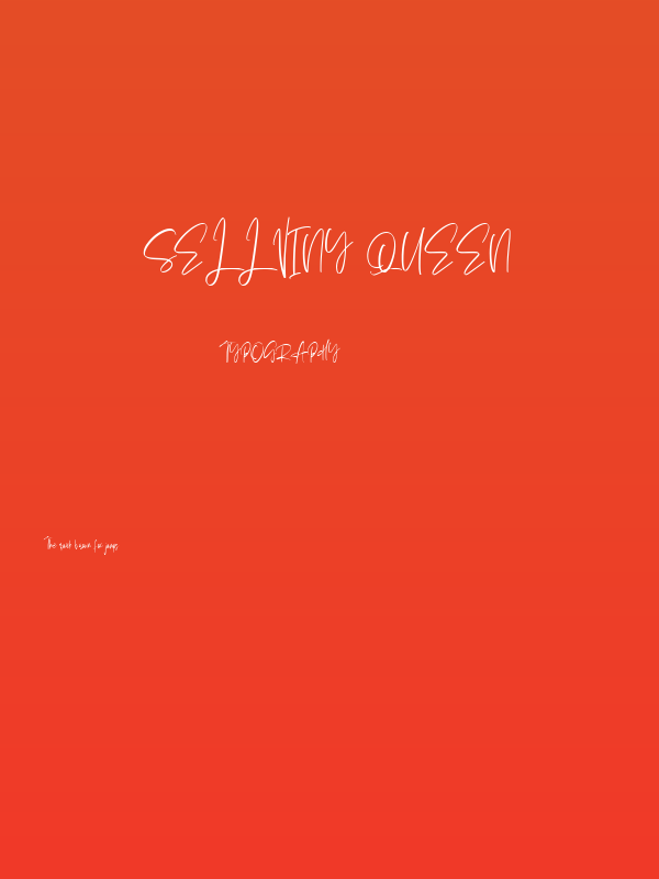 Sellviny Queen Poster