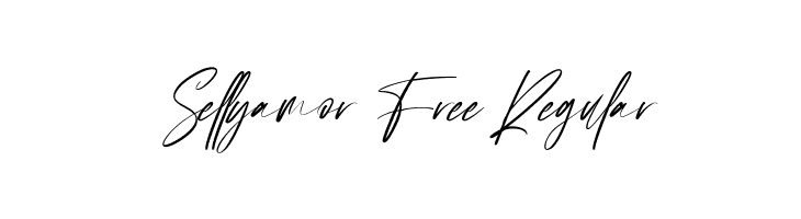 Sellyamor Free Regular  Free Fonts Download