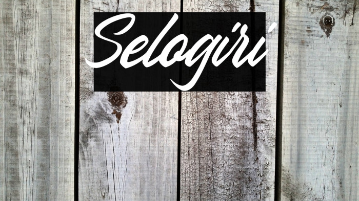 Selogiri Example 3