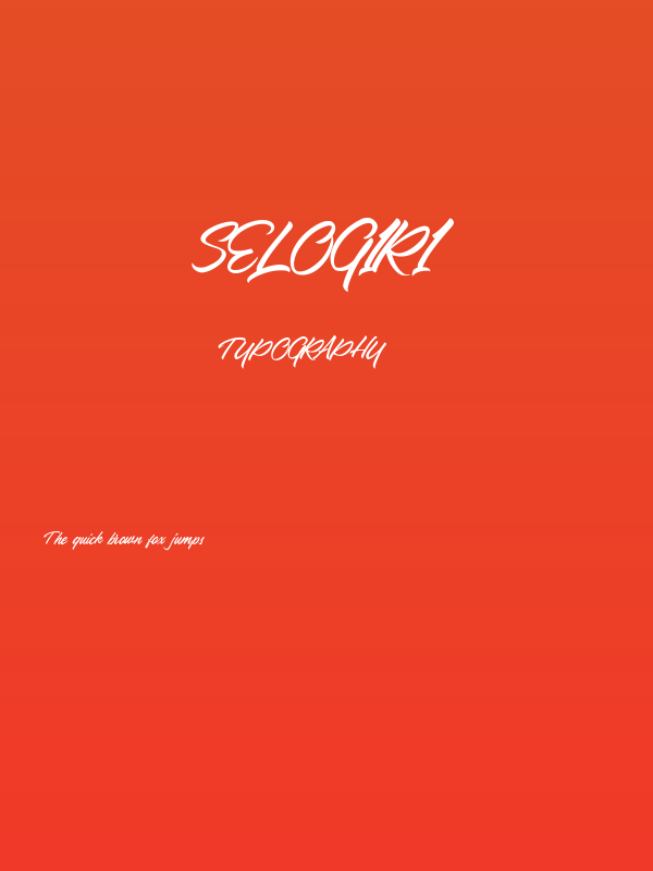 Selogiri Poster