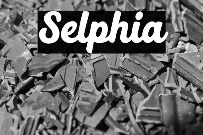 Selphia Font examples