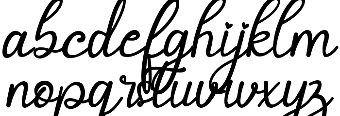 Selvia Cahya Font LOWERCASE
